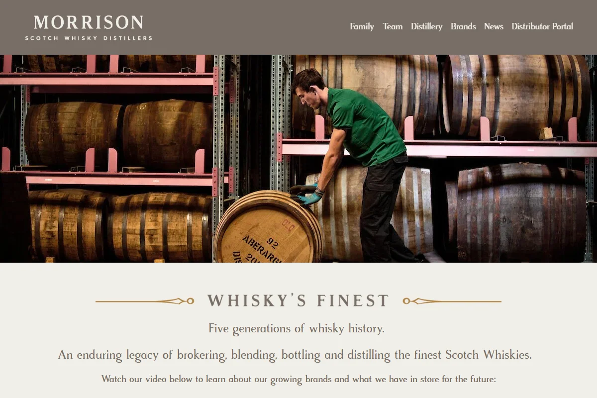 Aberargie Distillery official website