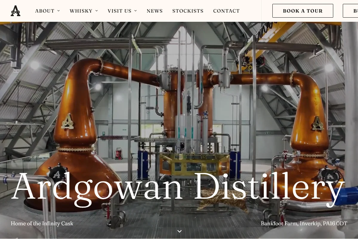 Ardgowan Distillery official website
