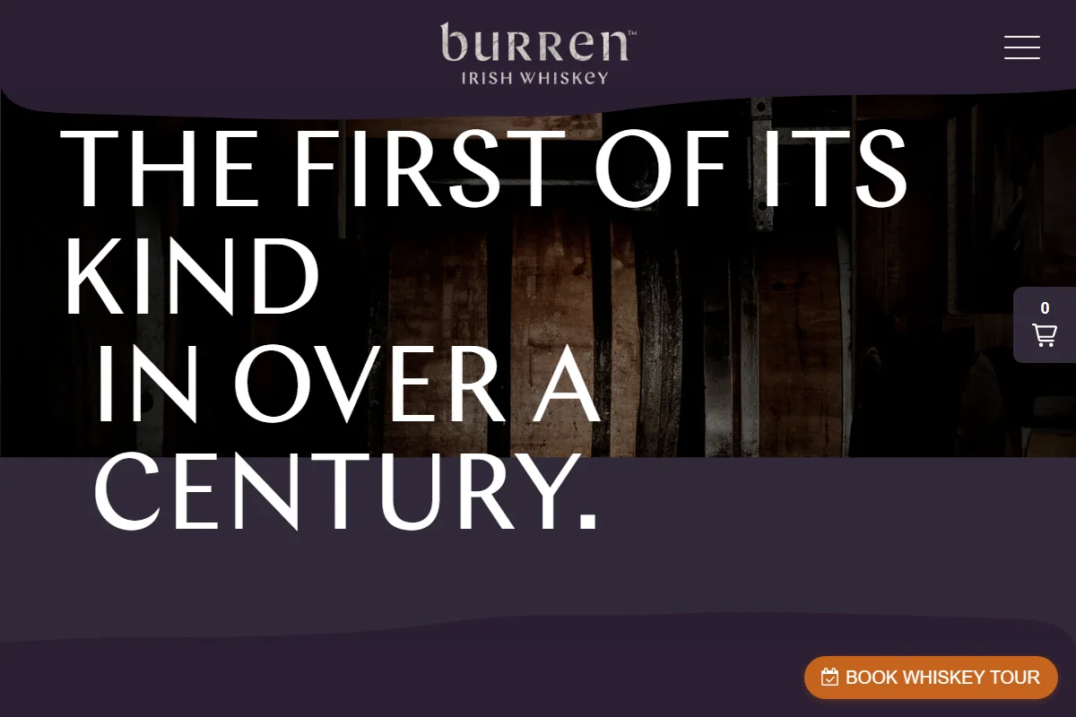 Burren Whiskey Distillery official website
