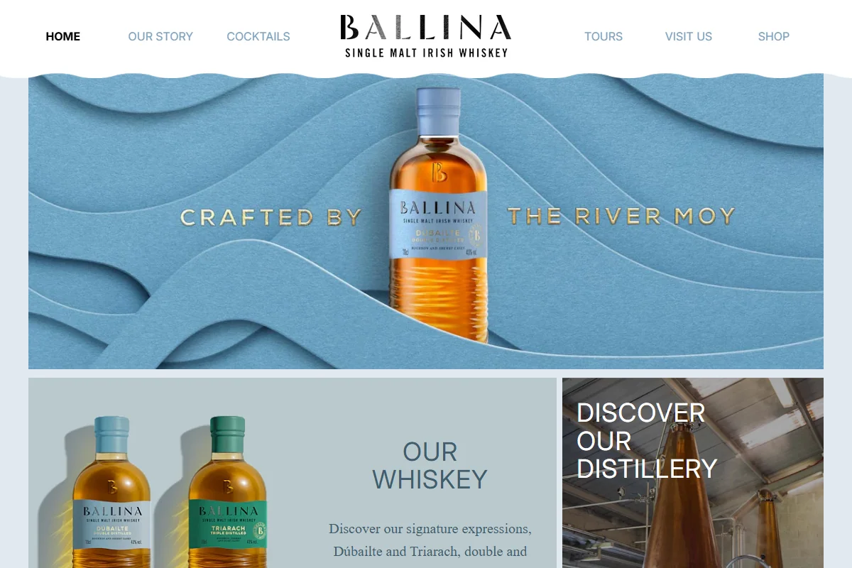 Ballina Distillery official website