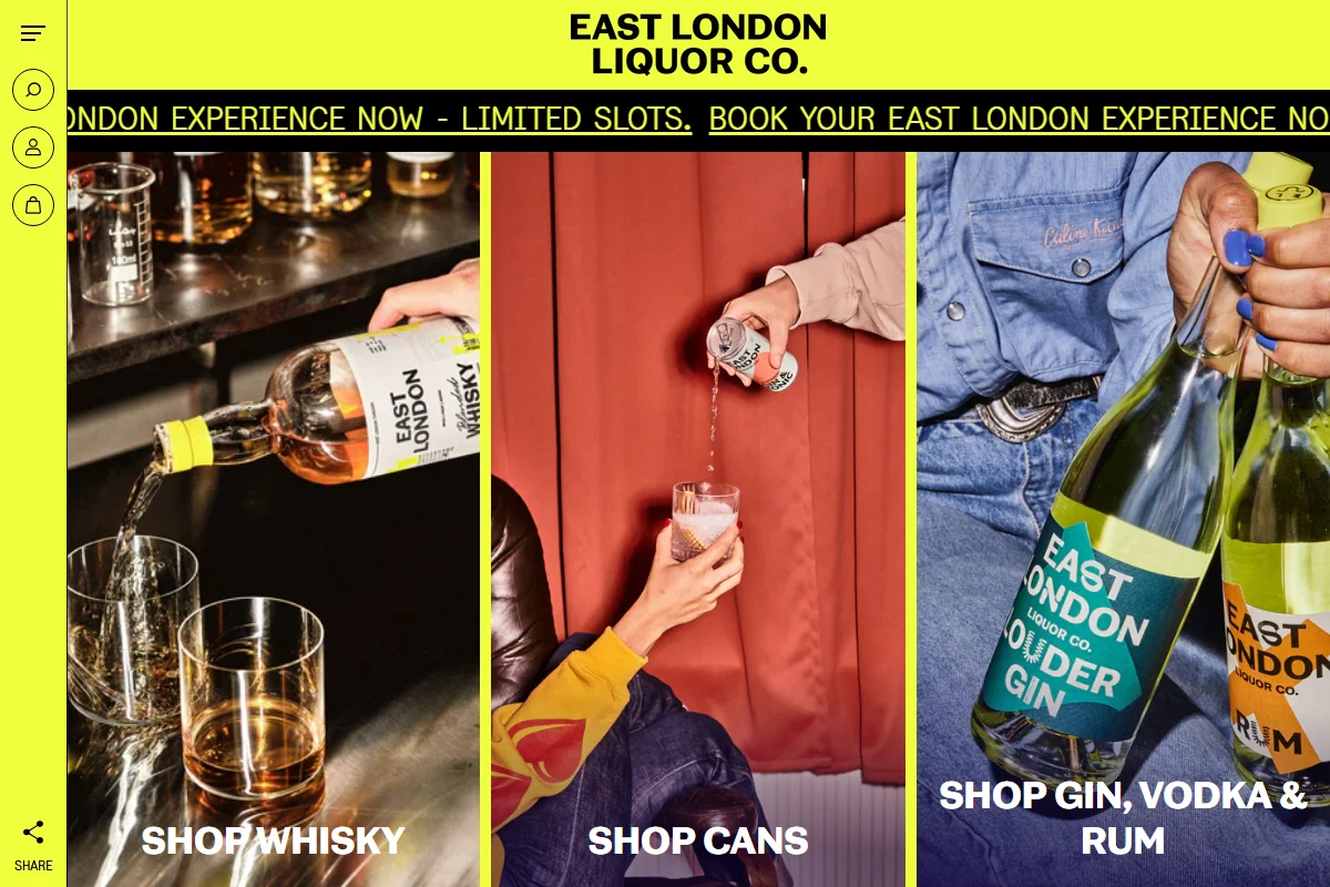 East London Liquor Company official website