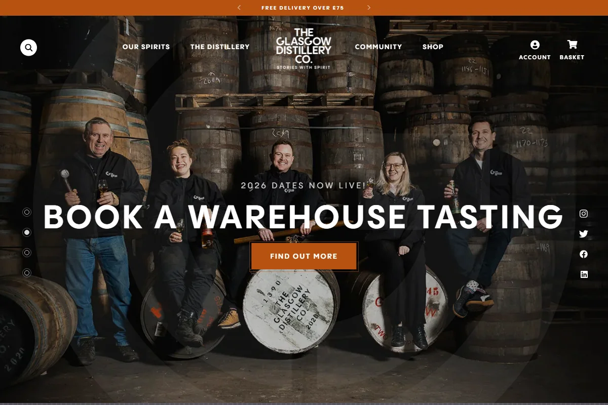 The Glasgow Distillery official website