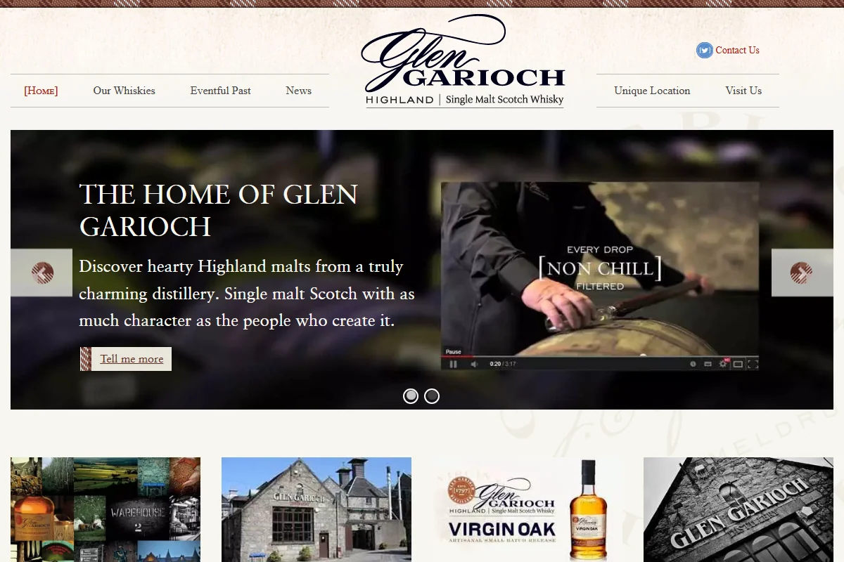 Glen Garioch Distillery official website