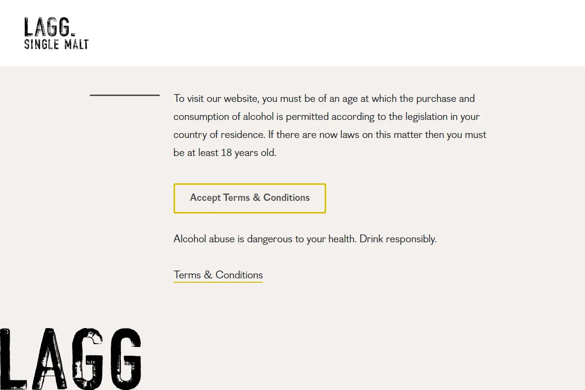 Lagg Distillery official website