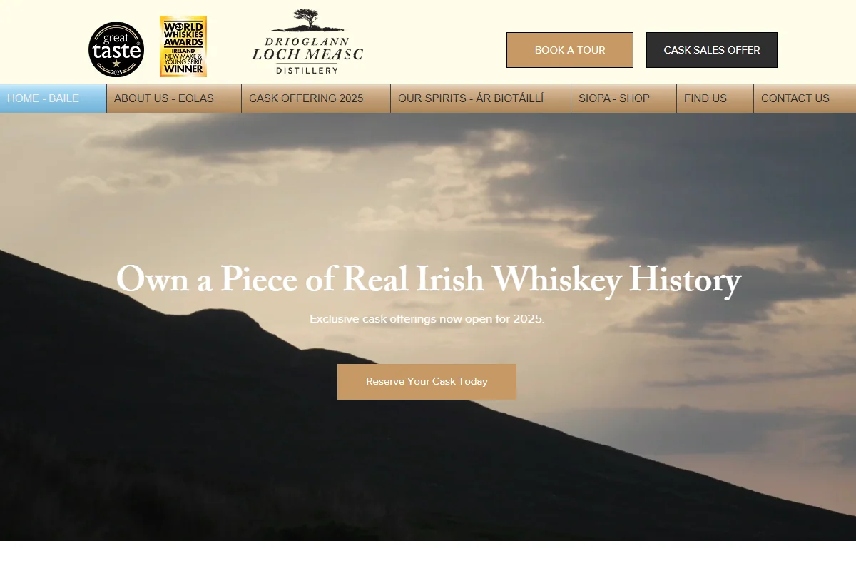 Lough Mask Distillery official website