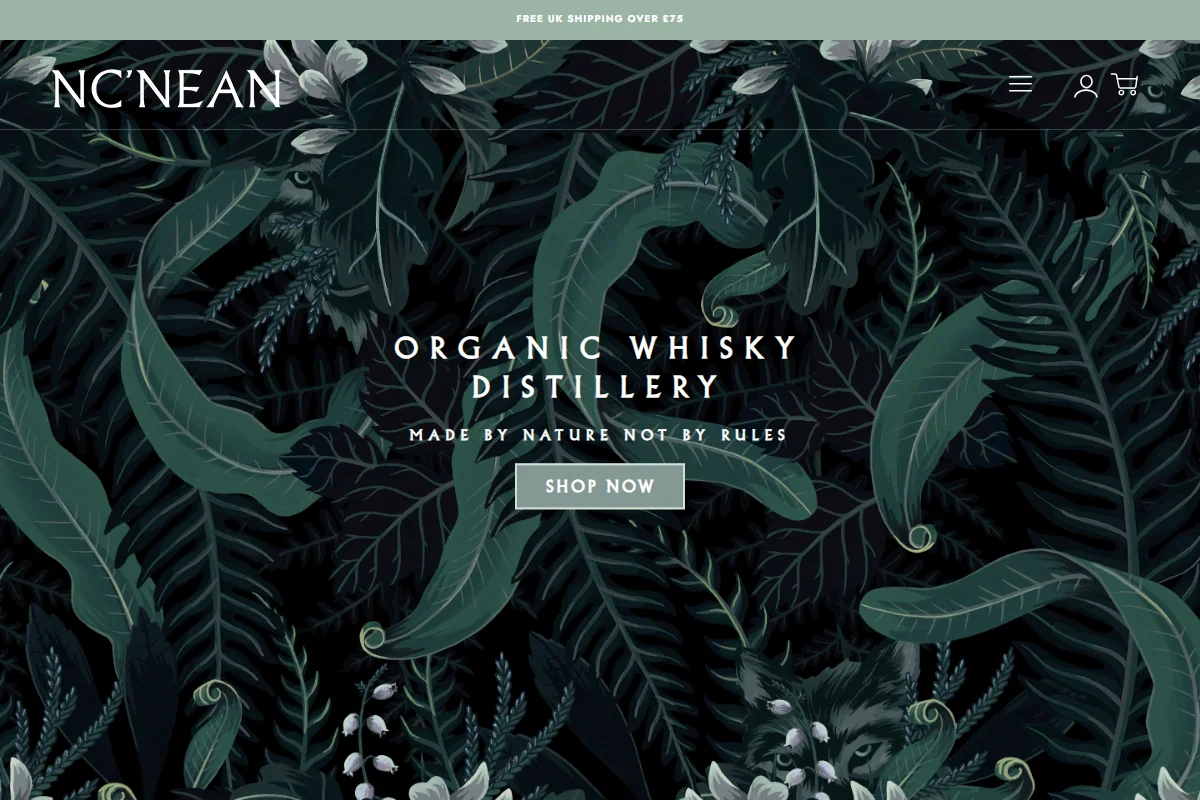 Nc'nean Distillery official website