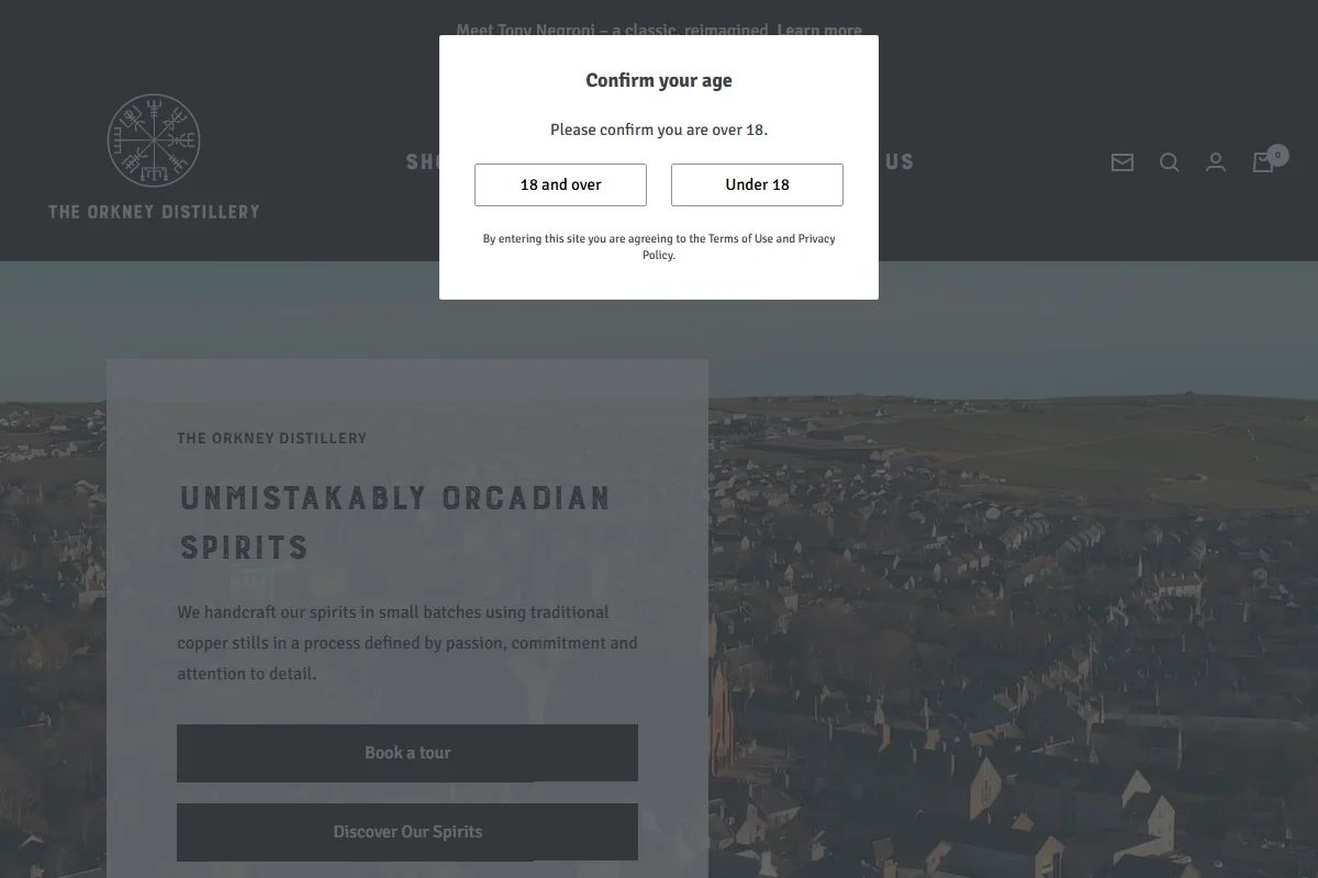 Orkney Distilling (Kirkjuvagr) official website