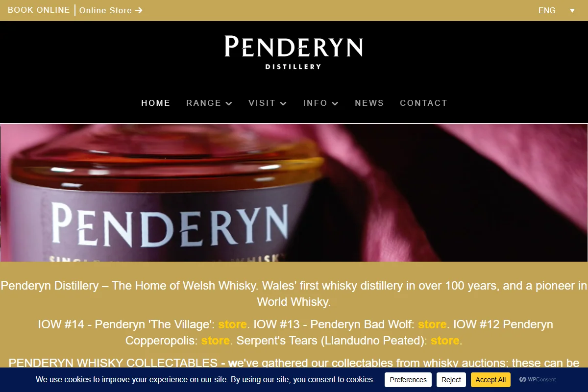 Penderyn Swansea Copperworks Distillery official website