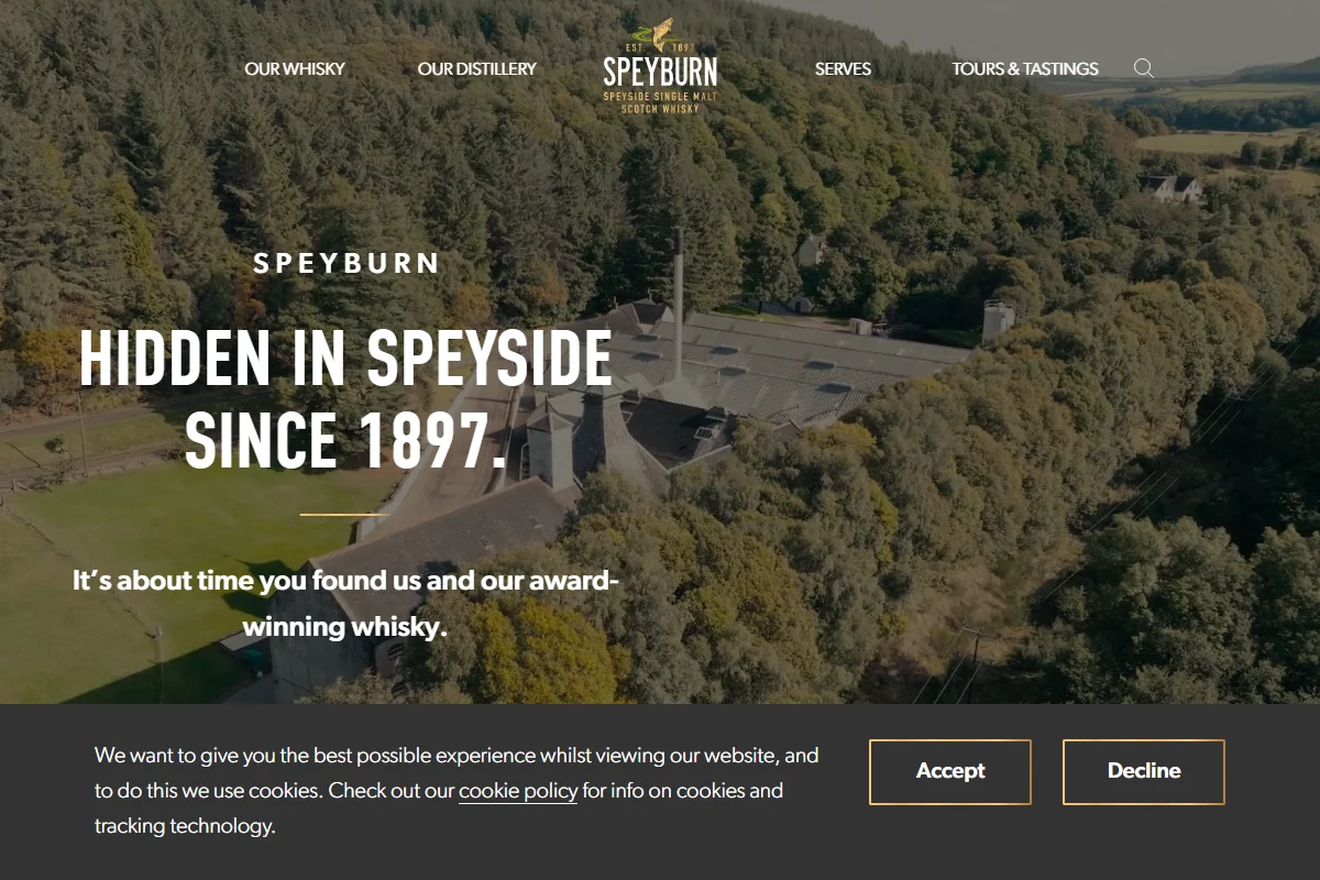 Speyburn Distillery official website