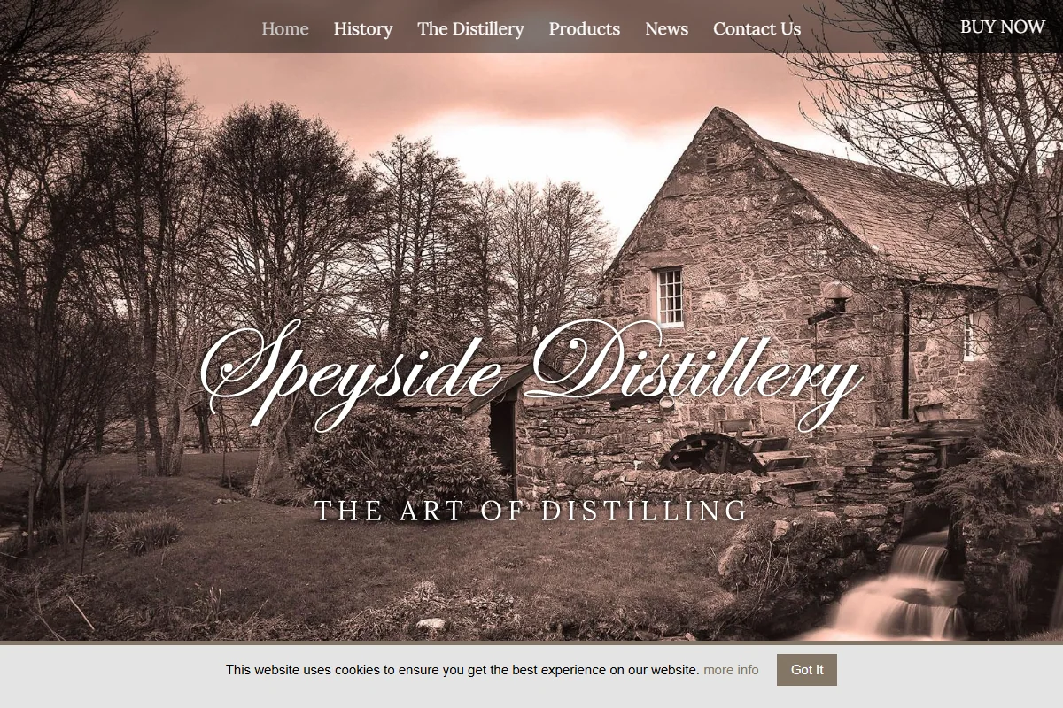 Speyside Distillery official website