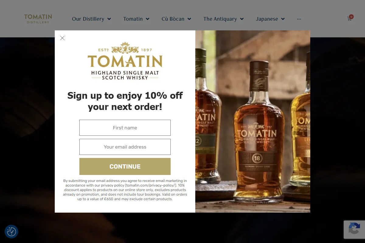 Tomatin Distillery official website